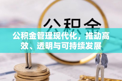 瓮安公积金管理现代化，推动高效、透明与可持续发展